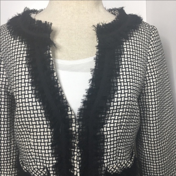 White House Black Market Houndstooth Lace trimmed - Picture 5 of 8